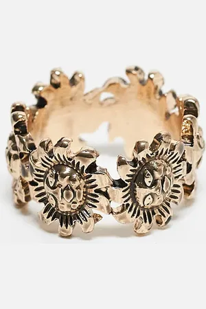 Reclaimed Anillo unisex con diseño de soles de