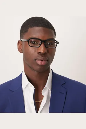ASOS Gafas con montura negra rectangular y lentes transparentes de