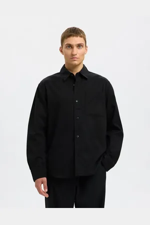 SELECTED Sobrecamisa negra de