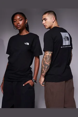 The North Face Camiseta negra con estampado en la espalda NSE Reflective Box de