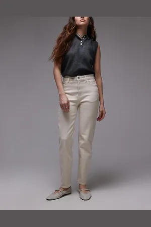 MANGO Vaqueros blancos holgados Newmom de