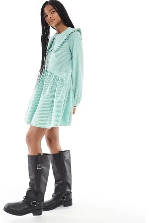 Miss Selfridge Vestido a amplio con solapas extragrandes de
