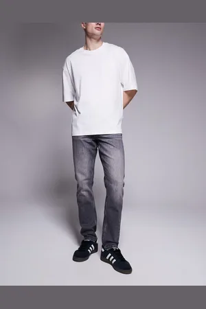 ASOS Vaqueros negro lavado de corte slim de