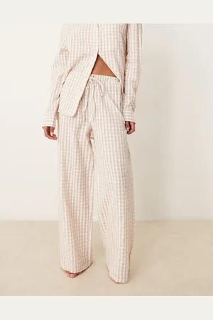 Luna Pantalones de pijama a cuadros vichy extragrandes de -Neutro