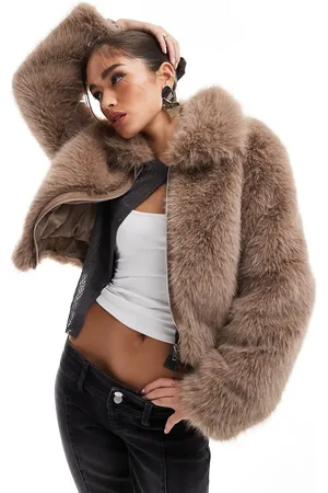 ASOS Chaqueta bomber color de piel sintética de -Marrón