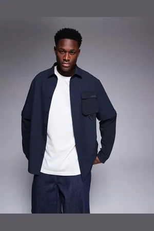 HUGO BOSS Sobrecamisa holgada con mangas extraíbles de nailon Glamping de