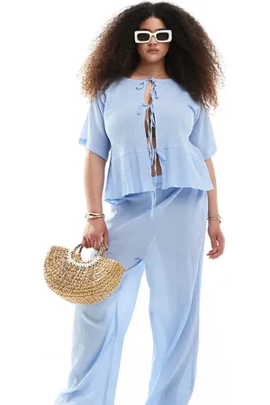 Esmée Pantalones playeros azules exclusivos de