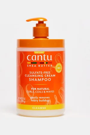 Cantu Champú en crema para el pelo natural con manteca de karité de - Tamaño de peluquería de 24 onzas líquidas