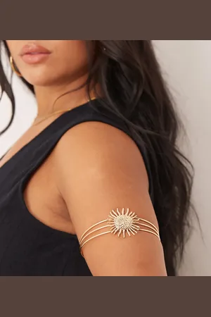 ASOS Brazalete con diseño de sol esmaltado de ASOS DESIGN Curve