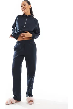 Pieces® Joggers de chándal oscuro con lazada en la cintura de (parte de un conjunto)
