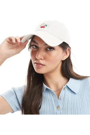 Accessorize Gorra de béisbol color con diseño "Mon Cheri" de sarga de algodón de -Blanco