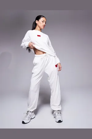 HUGO BOSS Joggers blanco hueso suaves Neve de HUGO Bodywear (parte de un conjunto)