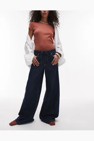 MANGO Vaqueros de pernera recta con lazada en la cintura Olivia de