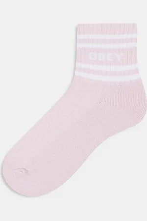 Obey Calcetines rosas con logo Coop de