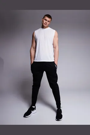 HUGO BOSS Joggers negros con raya y logo Authentic Bodywear de BOSS