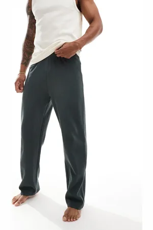 ASOS Pantalones de estar por casa gris carbón texturizados de