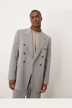 ASOS Chaqueta de traje holgada con raya diplomática de