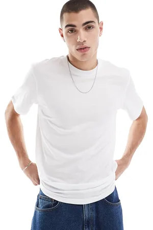 Only & Sons Camiseta blanca de corte estándar de