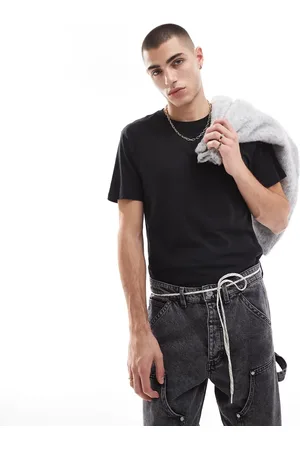 Only & Sons Camiseta negra de corte estándar de