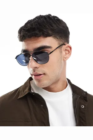 ASOS Gafas de sol mate de estilo aviador con lentes ahumadas de