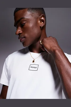 HUGO BOSS Camiseta blanca con logo en el pecho Laze de HUGO Bodywear