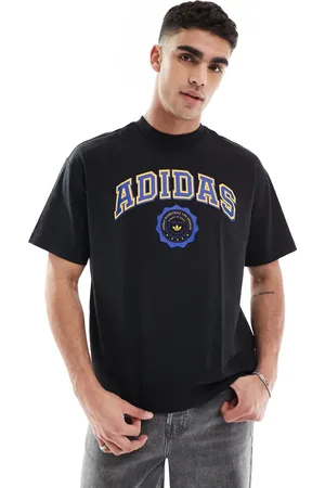 adidas Camiseta negra y azul real con estampado gráfico Summer of Sport de -Negro