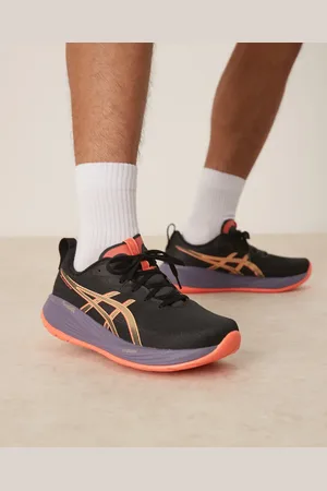 Asics Zapatillas de deporte negras y coral para correr Gel-Cumulus 27 de