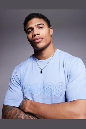 HUGO BOSS Camiseta de corte estándar con logo DropNeedle de