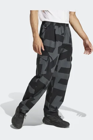 adidas Pantalones negros, grises y gris carbón cargo estampados Terrex Xploric de