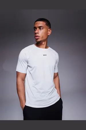 HUGO BOSS Camiseta de corte slim con logo pequeño en el centro Active de