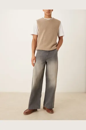 ASOS Vaqueros gris lavado muy holgados de