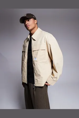 Hugo Blue Chaqueta beis con solapas Bino de -Neutro