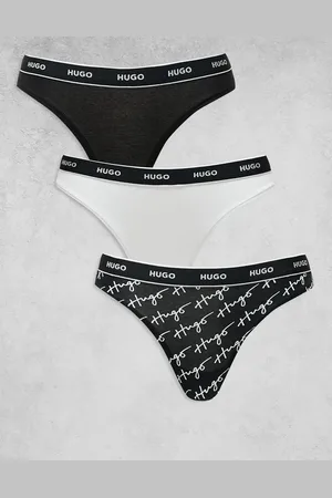 HUGO BOSS Pack de 3 tangas de varios colores con logo de texto de HUGO Bodywear-Multicolor