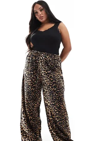 Esmée Pantalones playeros con estampado de exclusivos de Esmée Curve (parte de un conjunto)-Multicolor
