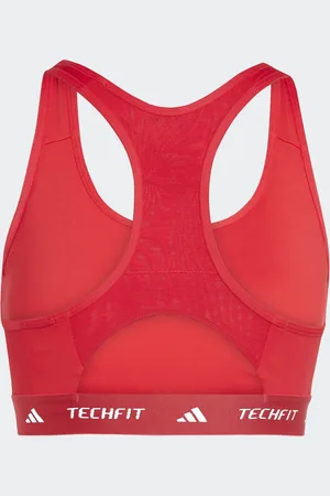 adidas Sujetador rojo Techfit de