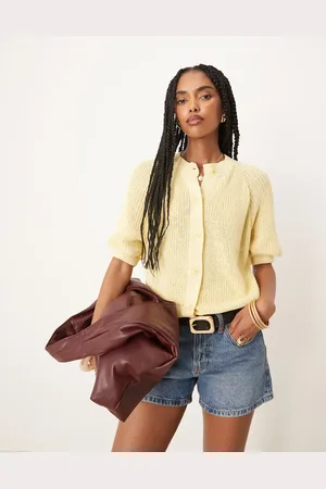 ASOS Cárdigan con mangas raglán de punto de