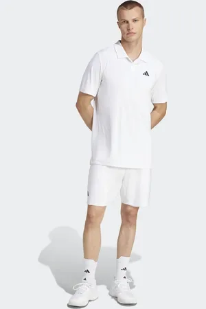 adidas Pantalones cortos blancos con diseño 2 en 1 Club Tennis Climacool de