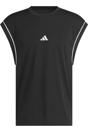 adidas Camiseta negra sin mangas de estilo baloncesto All-World de -Negro