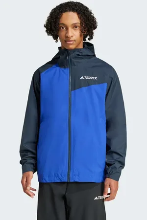 adidas Chaqueta azul semilúcido y azul tinta Terrex Multi 2L RAIN.RDY de