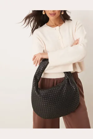 Gina Tricot Bolso de hombro con diseño entretejido y asa retorcida de
