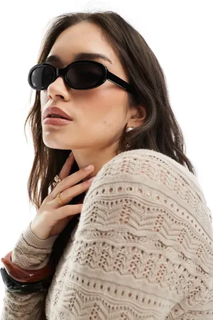 Monki Gafas de sol negras ovaladas de