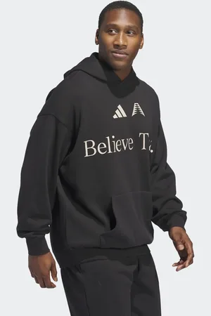 adidas Sudadera negra con capucha Anthony Edwards Believe That de