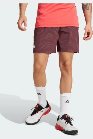 adidas Pantalones cortos de 7" rojo rubí y marrones Tennis Pro Climacool Ergo de