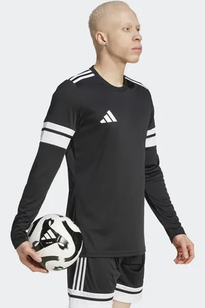 adidas Camiseta negra y blanca de manga larga Squadra 25 de -Negro