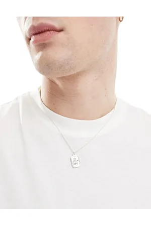 ASOS Collar con colgante rectangular de san Cristóbal de