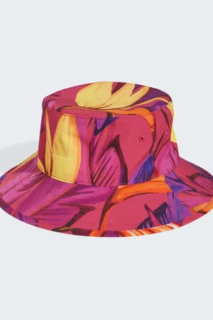 adidas Sombrero de pescador multicolor y rosa llamativo premium de x FARM