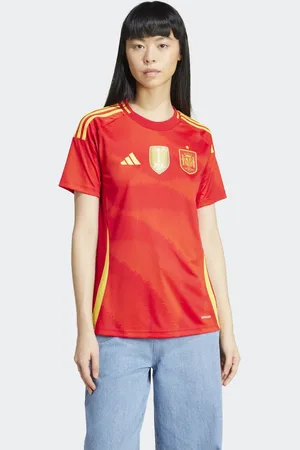 adidas Camiseta color escarlata de la primera equipación de España 24 -Rojo