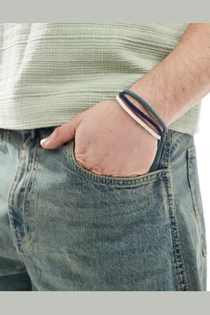 ASOS Pack de 3 pulseras ajustables de cordón de