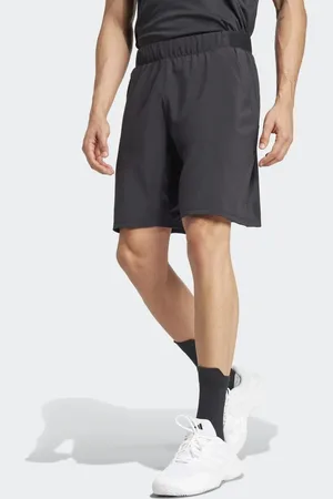 adidas Pantalones cortos negros elásticos de tejido liso Club Tennis Climacool de