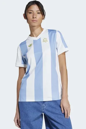 adidas Camiseta azul cielo y blanco nube por el aniversario del Argentina de